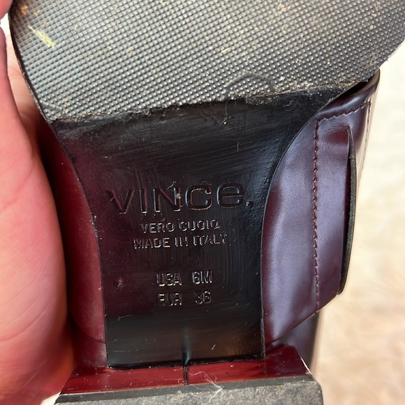 Vince Women’s Yaeger Oxblood Pointed-Toe Loafers Dress Shoes Size 6M US - Picture 12 of 17